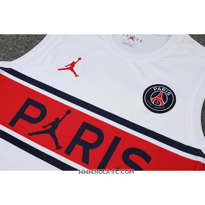 Camiseta de Entrenamiento Paris Saint-Germain 2022-2023 Sin Mangas Blanco y Rojo